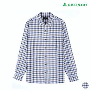 그린조이 세이브존07 남성 린넨 혼방 잔체크 남방 셔츠 GP25WS82MN