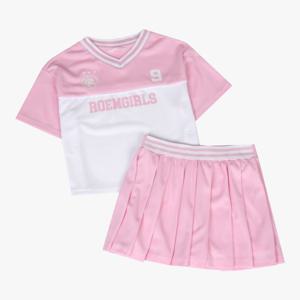 로엠걸즈매쉬티셔츠스커트상하세트RGSM2545C