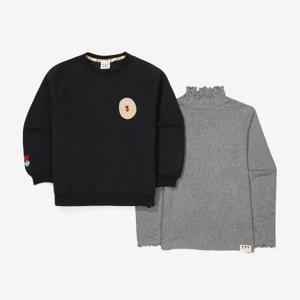 [휠라키즈]Girls 수수진 상의세트 (FK2FSF3002F_BLK) .