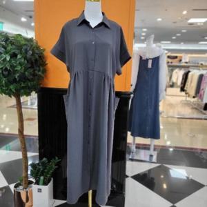 파파야 DP01 빅사이즈 양쪽 포켓 원피스 PPROP010B