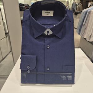 [레노마] 구김없는 경량폴리 솔리드 일빈핏긴팔 남자셔츠ROSSG1004네이비