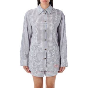 가니 스트라이프 버튼업 칼라 셔츠 W03126933 326