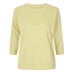 샵앤) 국산 여성 라운드넥 5부 옆트임 밴딩 티셔츠 DAI-WSH-20415-옐로우