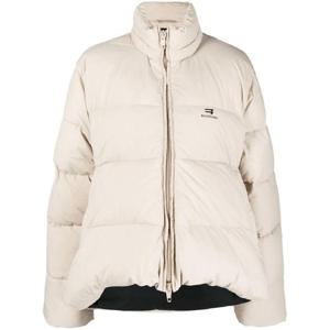 발렌시아가 C 셰이프 로고 프린트 패딩 재킷 719862TNO45