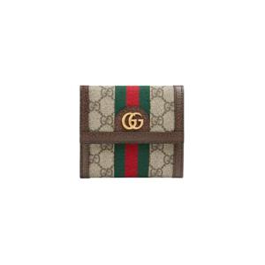 구찌 오피디아 GG 프렌치 플랩 지갑 베이지 에보니 523173-96IWG-8745