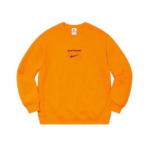 슈프림 x 나이키 쥬얼 크루넥 오렌지   20FW CW9699-833