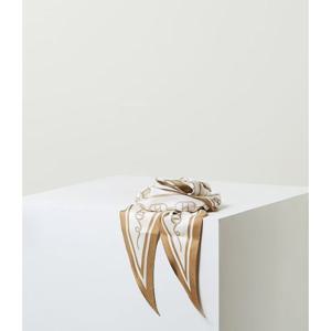 [헤지스ACC] 베이지 H클립 마름모 실크 스카프 HISC5F502I2