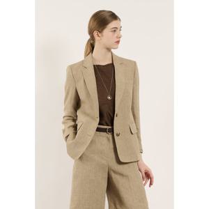 BCBG  B5M4J126얼그레이린넨쟈켓 (현대목동)