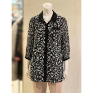 벨리시앙 세이브존01 프린트 쉬폰 블라우스 재킷 JK5231