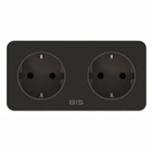 BIS 빌트인 가구 매입 콘센트 BIS-W402 블랙 자재