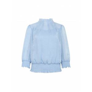 [더아이잗컬렉션]스모킹 프릴넥 블라우스 (CR5A0BL771-BL)_DG