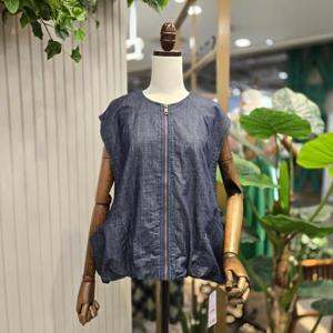 스테파니 HC05 데님지퍼베스트VT조끼 A25DM5202H9