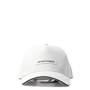 엠포리오 아르마니 로고 패치 커브드 피크 베이스볼 캡 627921CC991 41510 TP934857393