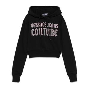 25 FW 베르사체진스꾸뛰르 라인스톤 로고 후드티 77HAIL00CF00L TP433106821