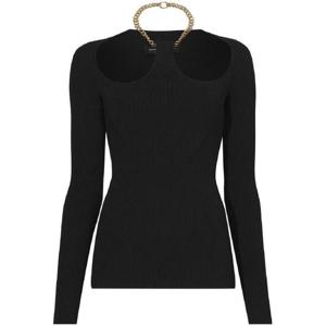 25 FW 프로엔자슐러 체인 디테일 골지 니트 스웨터 R2327051KY280 TP438496053