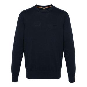 25 FW 보스 로고 자수 골지 스웨터 50508766 TP432832744