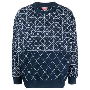 25 FW 겐조 기하학 패치 스웨터 FD65SW0644MB TP432252001