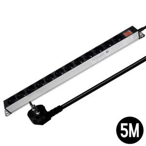 멀티콘센트 멀티탭 서버랙 알루미늄 서버탭 12구 5M 16A