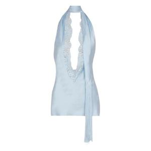 25 FW 발망 실크 홀터 넥 탑 FF1AG700MH40 TP438767390