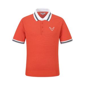 M 캘러웨이골프반팔티 PQC CMSO23M501_OR 남성 반팔 카라 니트