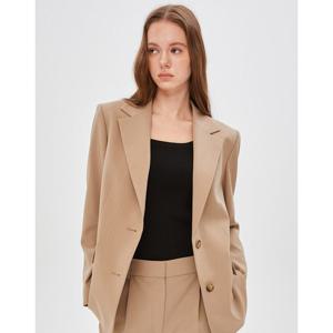 질스튜어트 뉴욕 여성 24FW SET UP 베이지 싱글 버튼 클래식 테일러드 자켓 JSJA4C110I3