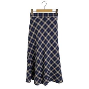 샵앤) 국산 여성 뒷밴딩 에코체크 여름 미디 스커트 STJ-WSK-4582-네이비
