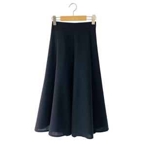 샵앤) 국산 여성 뒷밴딩 A라인 플레어 주름 롱 스커트 STJ-WSK-4586-블랙