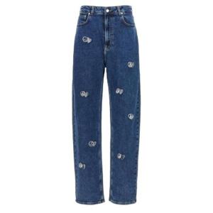 Moschino Jeans 하이웨이스트 테이퍼드 레그 데님 진 A03288223 1282 TP942765407