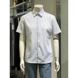 BASSO 세이브존01 COOL  체크 패턴 시어서커 쿨 스판 반팔 셔츠 bsy2tt71abu