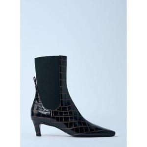 25 FW 토템 여성 악어 무늬 가죽 부츠  tot0261009brn