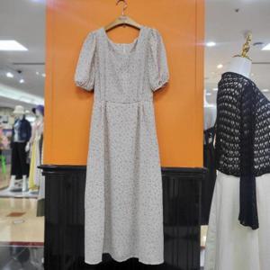 파파야 DP01 스퀘어넥 폰 롱 원피스 PNOROP007B