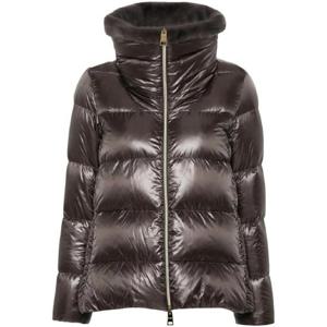 에르노 페이크 퍼 칼라 패딩 재킷 PI001923D12017Z