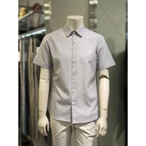 BASSO 세이브존01 라이트 그레이  도트 체크 쿨 스트레츠 스판 셔츠 BSZ2TT52A