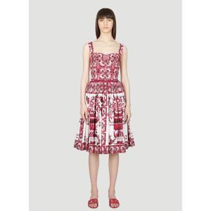 25 FW 돌체앤가바나 여성 마졸리카 프린트 드레스 dol0253003pin
