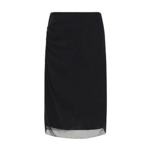 프라다 세미 쉬어 펜슬 미디 스커트 P192JGSOOO14XA F0002 TP934906616