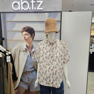 Ab.f.z DP01 꽃무늬 패턴카라넥반팔셔츠 AFZ3NB48