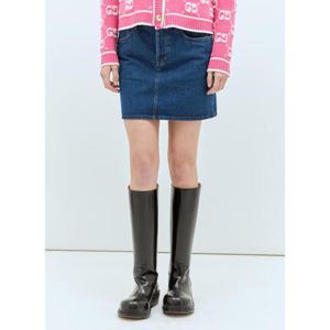 25 FW 구찌 여성 데님 미니스커트 guc0257021blu