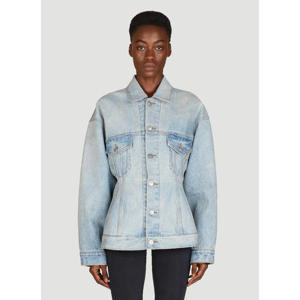 25 FW 발렌시아가 여성 아워글래스 데님 재킷 bal0255013blu