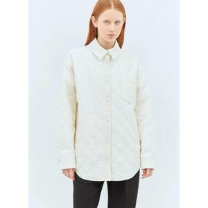 25 FW 구찌 여성 GG 패딩 오버셔츠  guc0257023wht