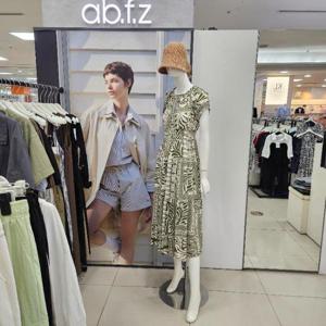 Ab.f.z DP01 허리밴딩페이즐리냉감원피스 AFZ3HO35