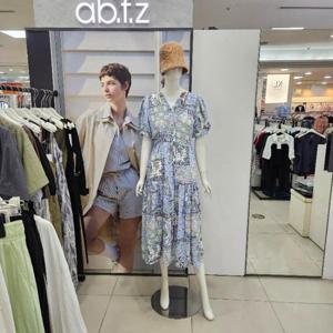 Ab.f.z DP01 프로랄패턴쭈리V넥원피스 AFZ3HO34