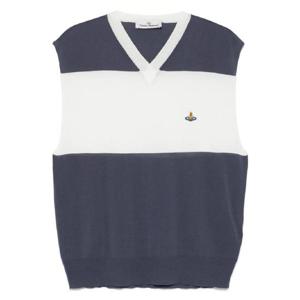 25 FW 비비안웨스트우드 V넥 스트라이프 베스트 2701002JY003F TP439340397
