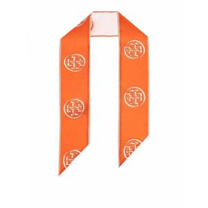 [TORY BURCH] 라프리마 여성 타이 보우 Cravatta 메달리온 로고 리본 인 실크 174863600 레드 /8