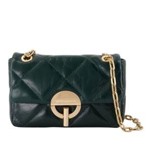 바네사 브루노 퀼티드 그린 나노 문 체인 숄더백 4HVD84 V40326