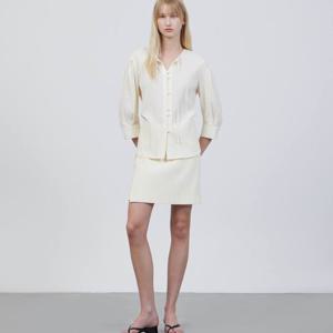 [쥬크]루즈핏 라운드 블라우스(Z252MSC019)