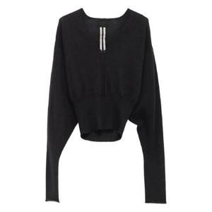 25 FW 릭오웬스 V넥 스웨터 RP02E4665WS TP439803192