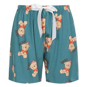 샵앤) 여성 리본밴딩 비스코스 3부 홈웨어 반바지 CHA-WPT-20730-곰돌이