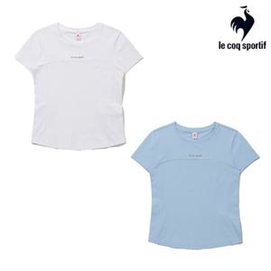 [르꼬끄] 여성 애슬레저 슬림핏 듀얼플렉스 반팔티 QQ322ORS82