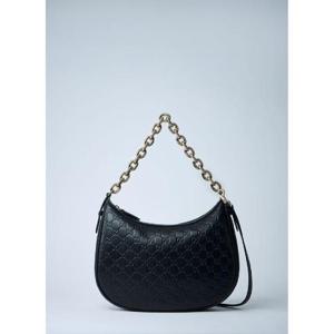 25 FW 구찌 여성 라지 GG 엠블렘 숄더백 guc0261014blk