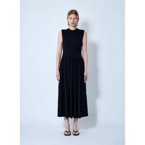 25 FW 토템 여성 민소매 면 티 원피스  tot0261011blk